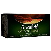 Чай Greenfield "Golden Ceylon", черный, 25 фольг. пакетиков по 2г
