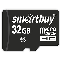 Карта памяти SmartBuy MicroSDHC 32GB UHS-1, Class 10, скорость чтения 30Мб/сек