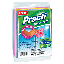 Салфетки для уборки Paclan "Practi", набор 10шт., вискоза/полиэстер, 30*40см